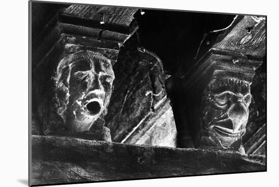 Medieval Heads, Mirepoix, Ariege, France-Simon Marsden-Mounted Giclee Print