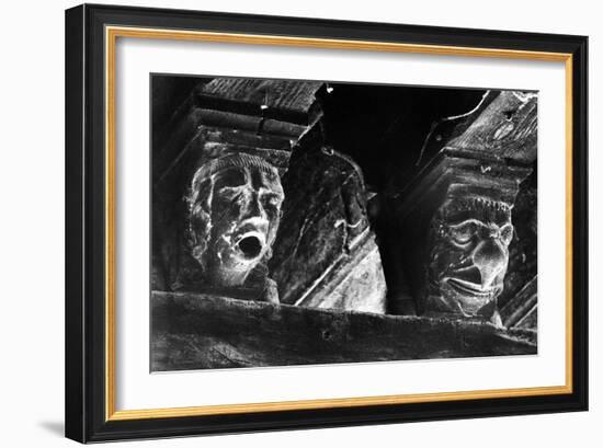 Medieval Heads, Mirepoix, Ariege, France-Simon Marsden-Framed Giclee Print