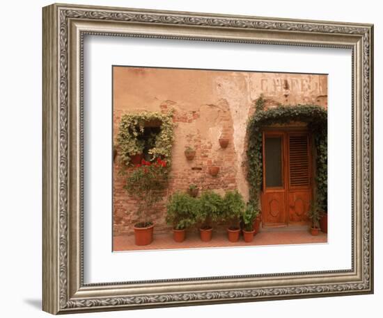 Medieval Hill Town, Tuscany, Italy-Walter Bibikow-Framed Photographic Print