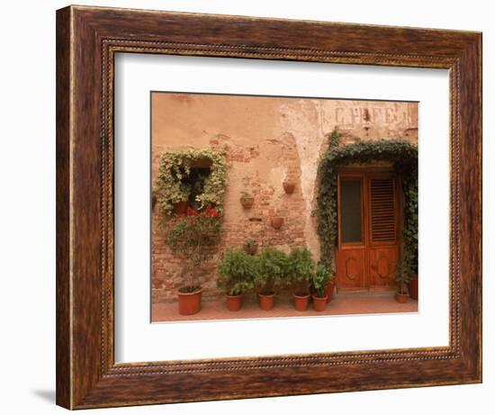 Medieval Hill Town, Tuscany, Italy-Walter Bibikow-Framed Photographic Print