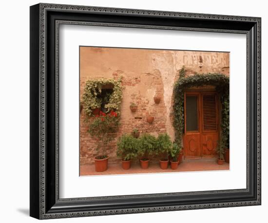 Medieval Hill Town, Tuscany, Italy-Walter Bibikow-Framed Photographic Print