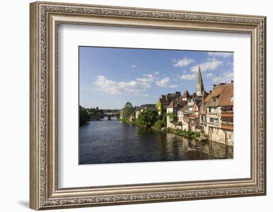 Medieval Houses by the River Creuse, Argenton-Sur-Creuse, Indre, Centre, France, Europe-Jean Brooks-Framed Photographic Print