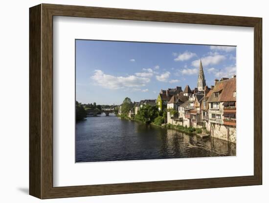 Medieval Houses by the River Creuse, Argenton-Sur-Creuse, Indre, Centre, France, Europe-Jean Brooks-Framed Photographic Print