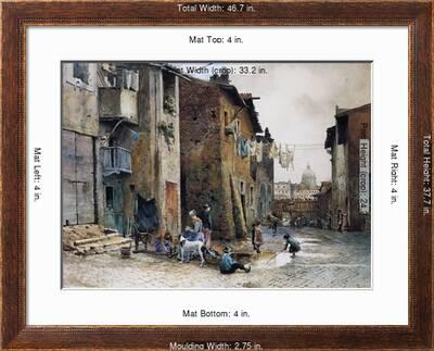 Medieval Houses In Via Della Lungaretta In Rome Giclee Print Art Com