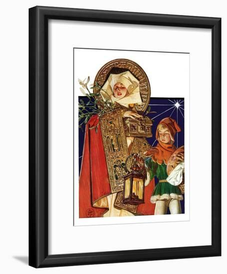 "Medieval Merry Christmas,"December 25, 1926-Joseph Christian Leyendecker-Framed Giclee Print