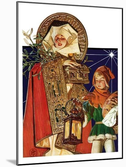 "Medieval Merry Christmas,"December 25, 1926-Joseph Christian Leyendecker-Mounted Giclee Print