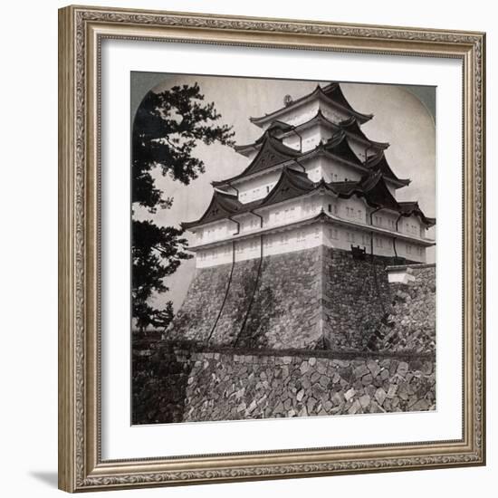 Medieval Moated Castle of Japanese Princes, Occasionally Used by the Mikado Nagoya, Japan, 1896-Underwood & Underwood-Framed Photographic Print