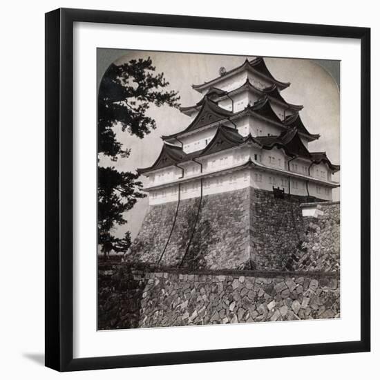 Medieval Moated Castle of Japanese Princes, Occasionally Used by the Mikado Nagoya, Japan, 1896-Underwood & Underwood-Framed Photographic Print