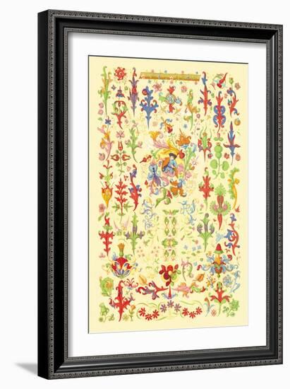 Medieval Natural Design-Racinet-Framed Art Print