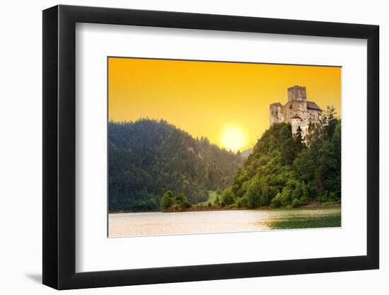 Medieval Niedzica Castle at Czorsztyn Lake in Poland-Patryk Kosmider-Framed Photographic Print