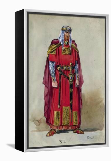 Medieval Prince. Costume Design-Léon Bakst-Framed Premier Image Canvas