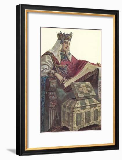 Medieval Queen-null-Framed Art Print