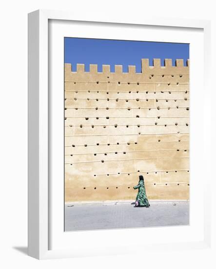 Medieval Ramparts of the Old City, Fes El Bali, Fes, Morocco, North Africa-Gavin Hellier-Framed Photographic Print