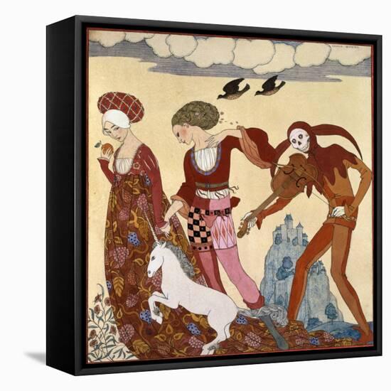 Medieval Scene-Georges Barbier-Framed Premier Image Canvas