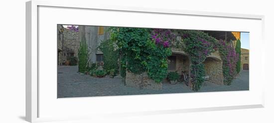 Medieval town building at Pals in Costa Brava, Girona Province, Catalonia, Spain-null-Framed Photographic Print