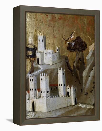 Medieval Town, Painting Detail-Giovanni del Biondo-Framed Premier Image Canvas