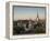 Medieval Town Walls and Spire of St. Olavs Church at Dusk, Tallinn, Estonia, Baltic States, Europe-Neale Clarke-Framed Premier Image Canvas