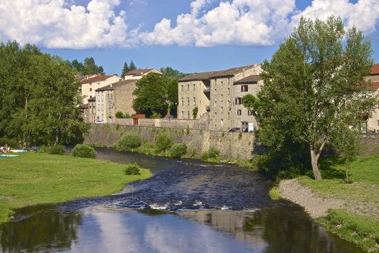 Medieval Village And Allier River Lavoute Chilhac Auvergne Haute Loire France Europe Photographic Print Guy Thouvenin Art Com