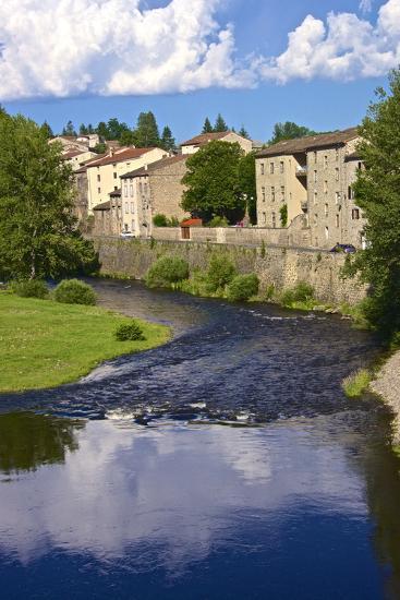 Medieval Village And Allier River Lavoute Chilhac Auvergne Haute Loire France Europe Photographic Print Guy Thouvenin Art Com