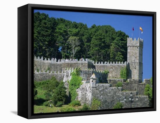 Medieval Walls Surrounding the Parador, Bayona, Galicia, Spain, Europe-Maxwell Duncan-Framed Premier Image Canvas