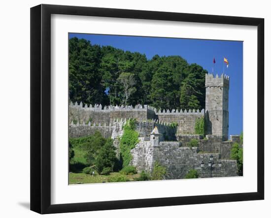 Medieval Walls Surrounding the Parador, Bayona, Galicia, Spain, Europe-Maxwell Duncan-Framed Photographic Print