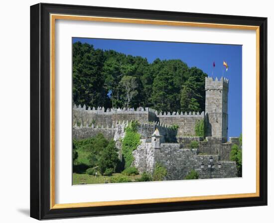 Medieval Walls Surrounding the Parador, Bayona, Galicia, Spain, Europe-Maxwell Duncan-Framed Photographic Print