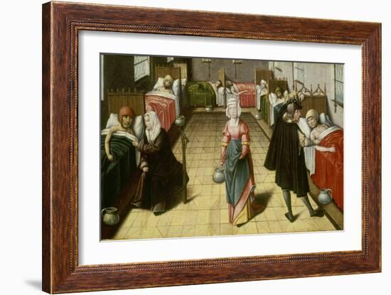 Medieval Ward, From: the Seven Acts of Mercy-Niederländisch-Framed Giclee Print