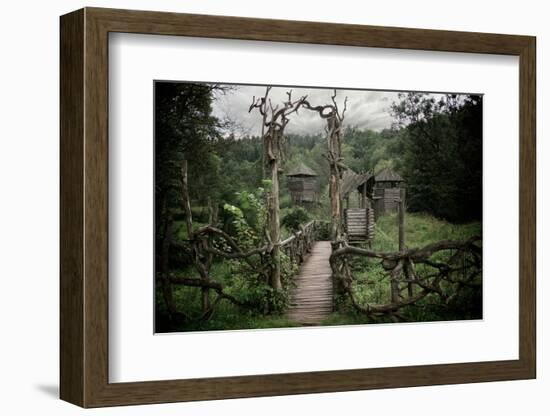Medieval Wooden Fortification.-NejroN Photo-Framed Photographic Print