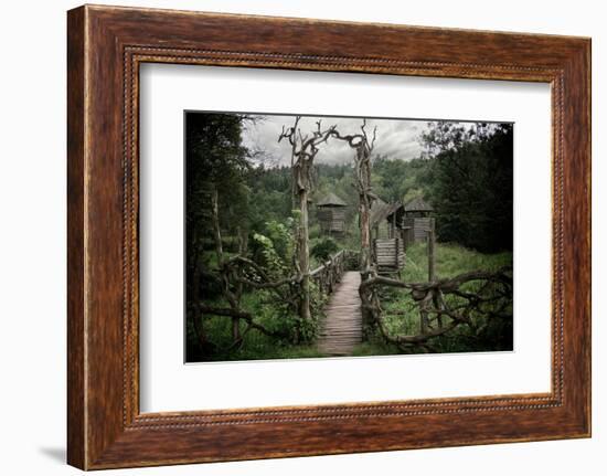 Medieval Wooden Fortification.-NejroN Photo-Framed Photographic Print