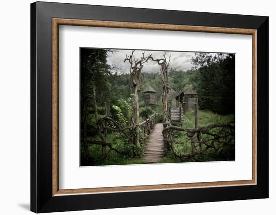 Medieval Wooden Fortification.-NejroN Photo-Framed Photographic Print