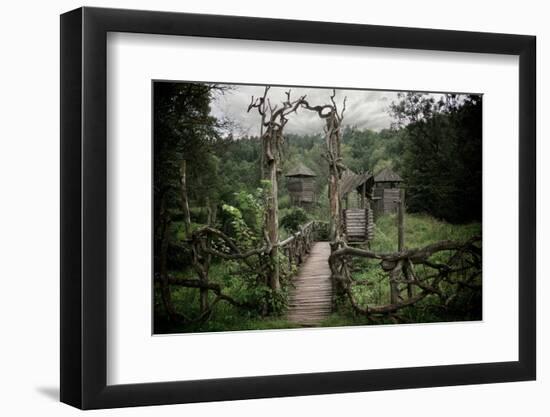 Medieval Wooden Fortification.-NejroN Photo-Framed Photographic Print