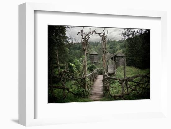 Medieval Wooden Fortification.-NejroN Photo-Framed Photographic Print