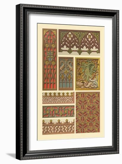 Medieval Woodwork-Racinet-Framed Art Print