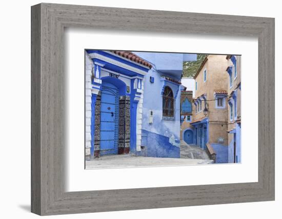 Medina, old town, Chefchaouen, Chaouen, Morocco-Ian Trower-Framed Photographic Print