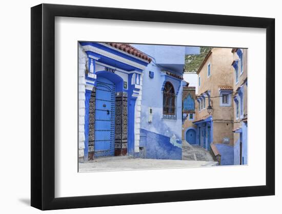 Medina, old town, Chefchaouen, Chaouen, Morocco-Ian Trower-Framed Photographic Print