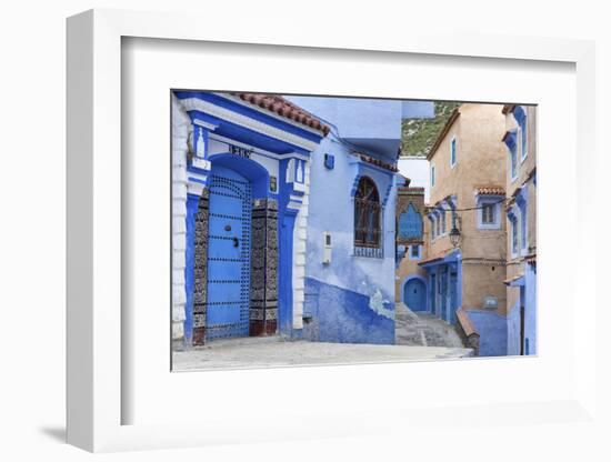 Medina, old town, Chefchaouen, Chaouen, Morocco-Ian Trower-Framed Photographic Print