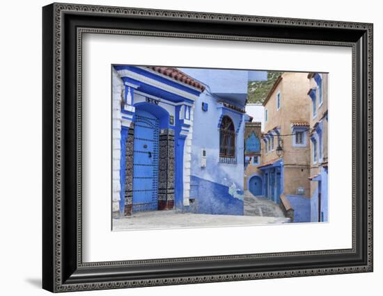 Medina, old town, Chefchaouen, Chaouen, Morocco-Ian Trower-Framed Photographic Print