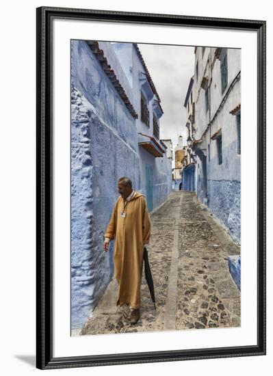 Medina, old town, Chefchaouen, Chaouen, Morocco-Ian Trower-Framed Photographic Print