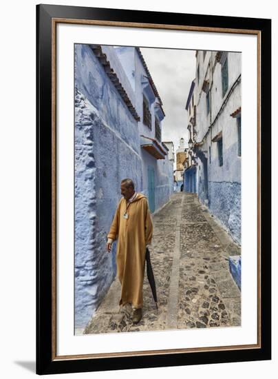 Medina, old town, Chefchaouen, Chaouen, Morocco-Ian Trower-Framed Photographic Print