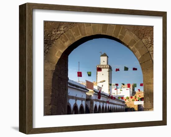 Medina Street Scene, Essaouira, Morocco, North Africa, Africa-Charles Bowman-Framed Photographic Print