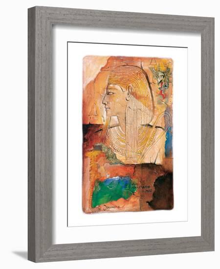 Medinet Habob in Thebe-Joadoor-Framed Art Print