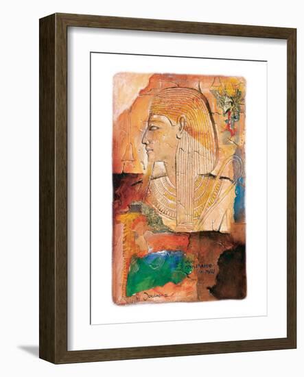 Medinet Habob in Thebe-Joadoor-Framed Art Print