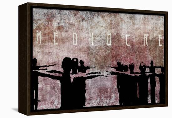 Mediocre-Banksy-Framed Premier Image Canvas