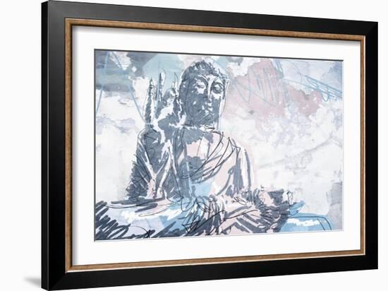 Meditate-OnRei-Framed Art Print