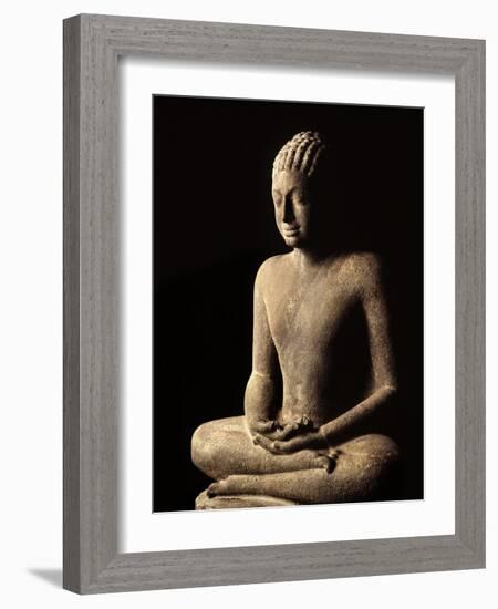 Meditating Buddha, Davaravati Period-null-Framed Giclee Print