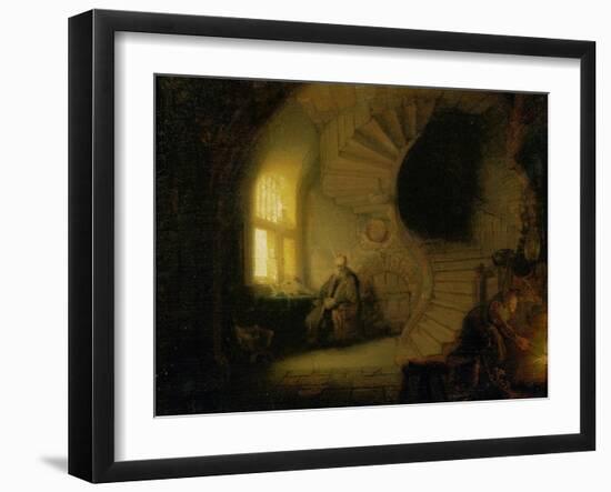 Meditating Philosopher, 1632-Rembrandt van Rijn-Framed Giclee Print