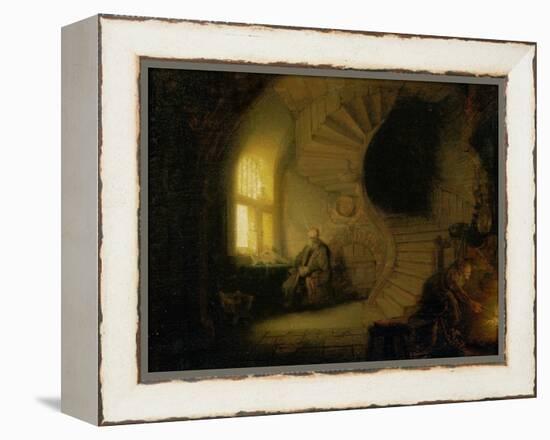 Meditating Philosopher, 1632-Rembrandt van Rijn-Framed Premier Image Canvas