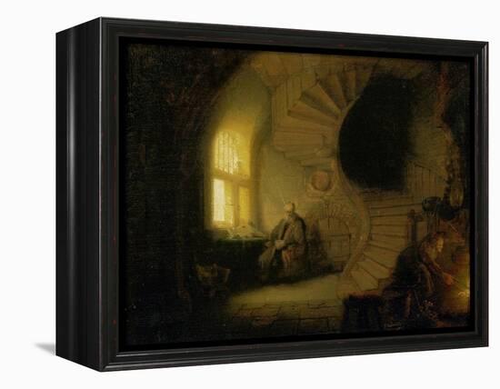 Meditating Philosopher, 1632-Rembrandt van Rijn-Framed Premier Image Canvas