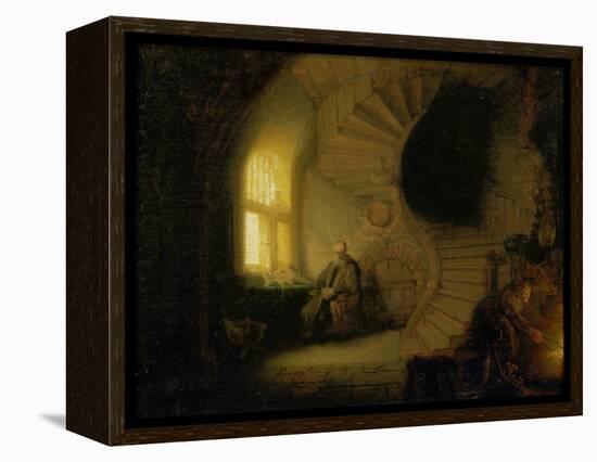 Meditating Philosopher, 1632-Rembrandt van Rijn-Framed Premier Image Canvas