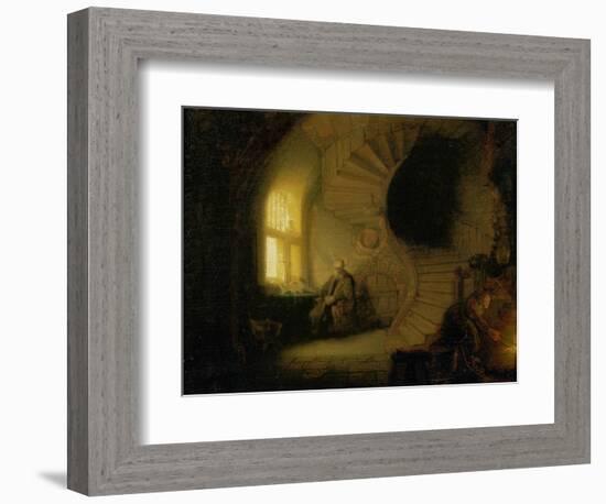 Meditating Philosopher, 1632-Rembrandt van Rijn-Framed Giclee Print